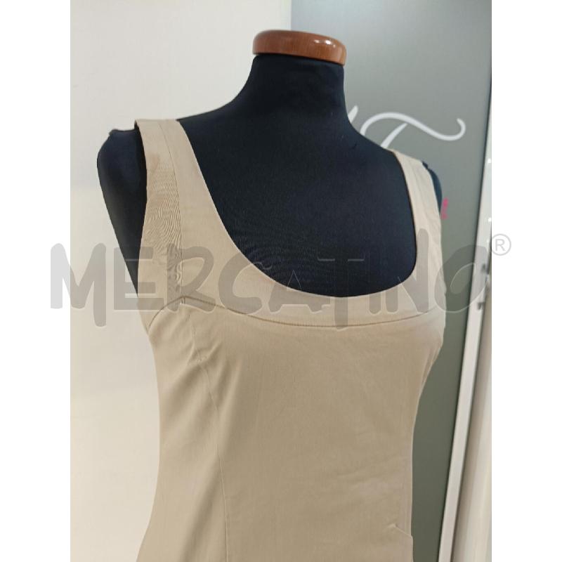 VESTITO DONNA PATRIZAI PEPE BEIGE BRETELLE | Mercatino dell'Usato Roma gregorio vii 2