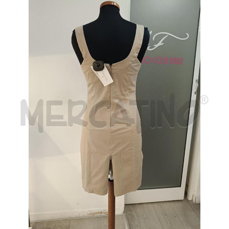 VESTITO DONNA PATRIZAI PEPE BEIGE BRETELLE | Mercatino dell'Usato Roma gregorio vii 4
