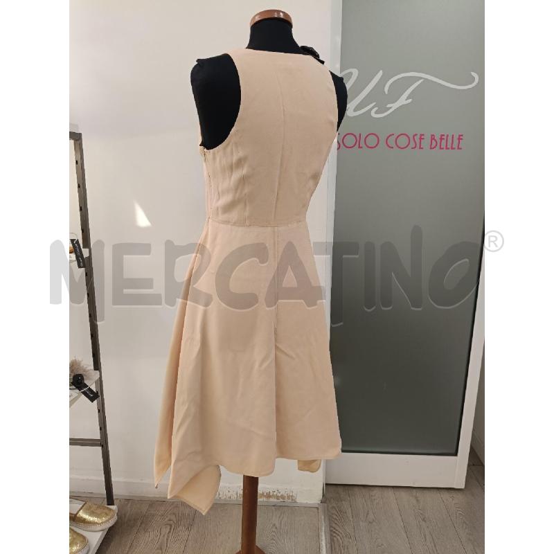 VESTITO DONNA PATRIZIA PEPE BEIGE SCOLLA V | Mercatino dell'Usato Roma gregorio vii 3