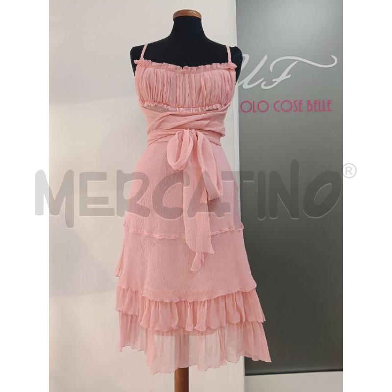 VESTITO DONNA PRADA CREPE ROSA BALZE | Mercatino dell'Usato Roma gregorio vii 1