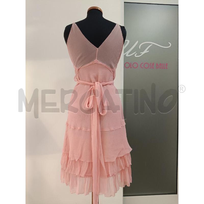 VESTITO DONNA PRADA CREPE ROSA BALZE | Mercatino dell'Usato Roma gregorio vii 3