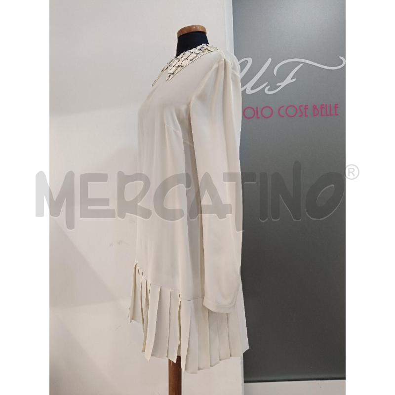 VESTITO DONNA PRADA DA RIV BEIGE COLLETTO PAILLETTES | Mercatino dell'Usato Roma gregorio vii 3