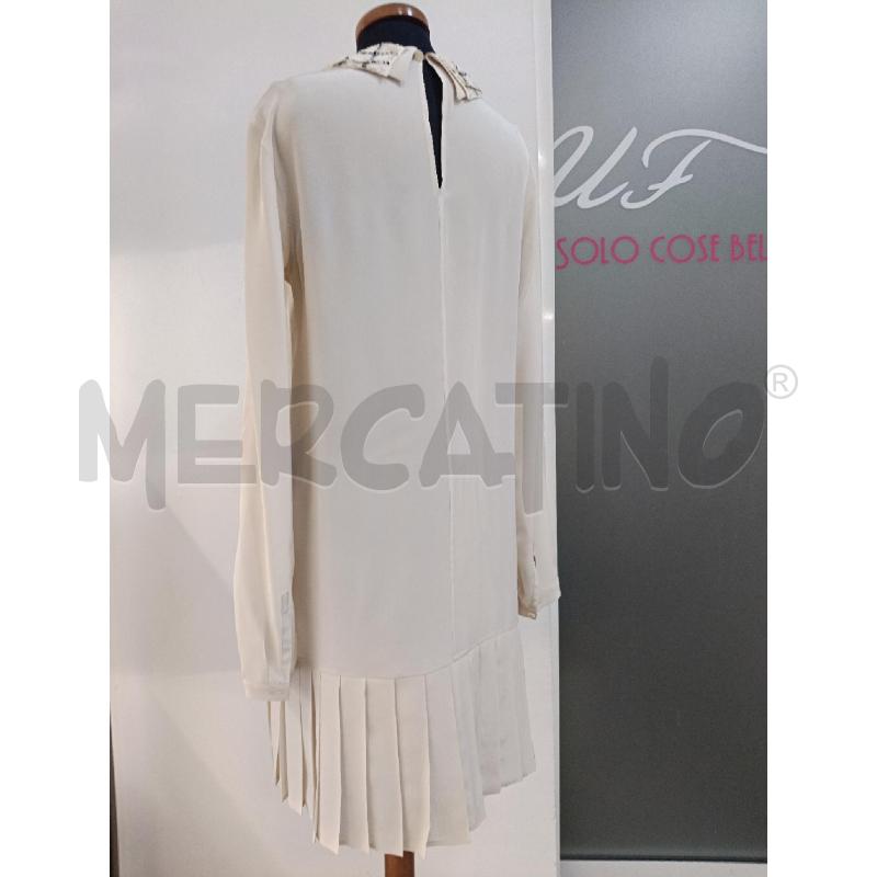 VESTITO DONNA PRADA DA RIV BEIGE COLLETTO PAILLETTES | Mercatino dell'Usato Roma gregorio vii 4