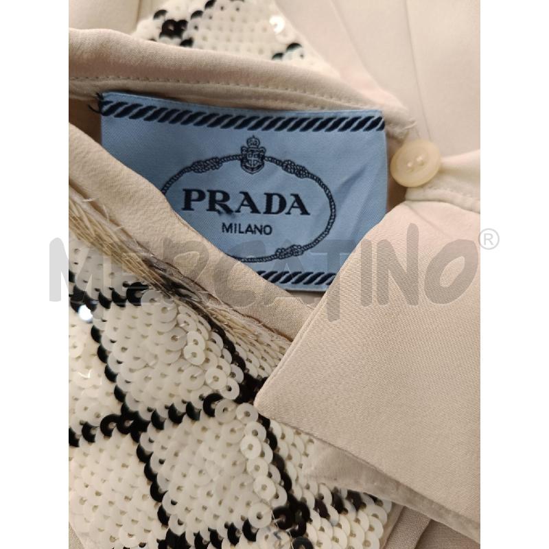 VESTITO DONNA PRADA DA RIV BEIGE COLLETTO PAILLETTES | Mercatino dell'Usato Roma gregorio vii 5