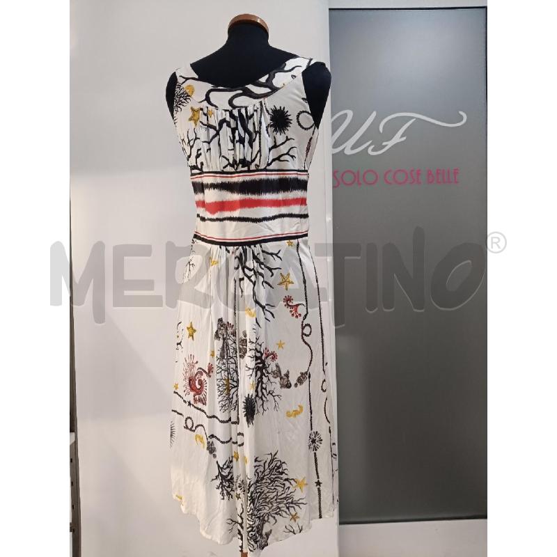 VESTITO DONNA ROBERTO CAVALLI BIANCO FANTASIA STELLA MARINA | Mercatino dell'Usato Roma gregorio vii 3