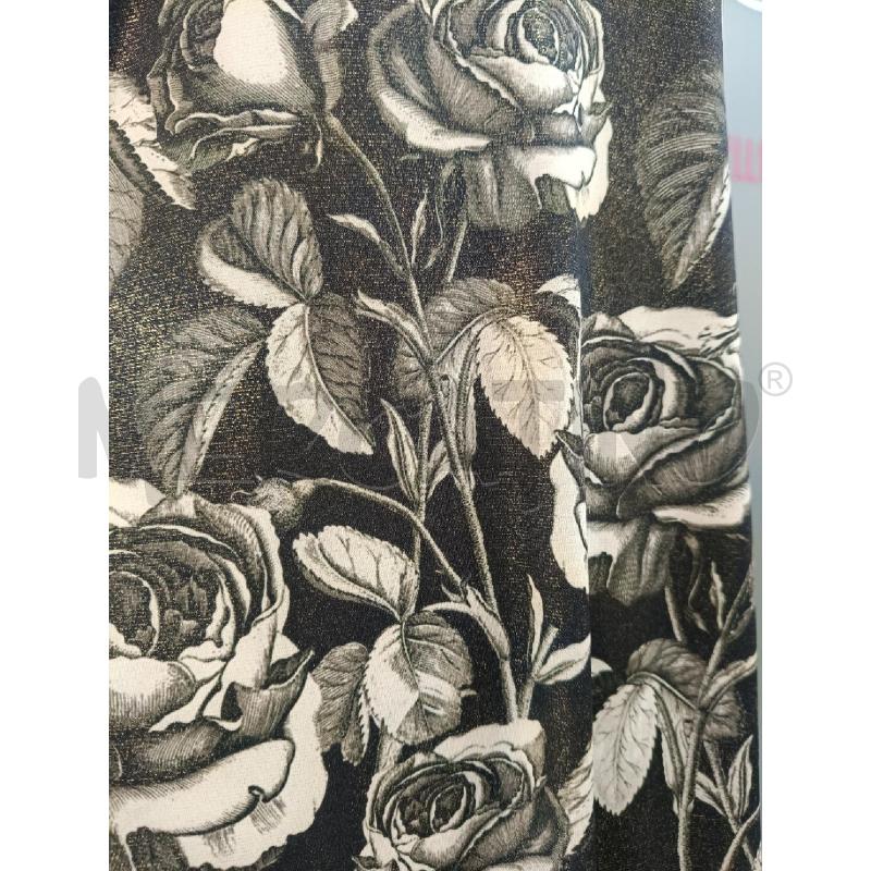 VESTITO DONNA ROBERTO CAVALLI NERO ROSE DORATE GLITTER | Mercatino dell'Usato Roma gregorio vii 2