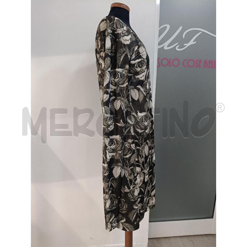 VESTITO DONNA ROBERTO CAVALLI NERO ROSE DORATE GLITTER | Mercatino dell'Usato Roma gregorio vii 3