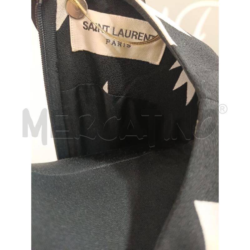 VESTITO DONNA SAINT LAURENT NERO FORME GEOMETRICHE | Mercatino dell'Usato Roma gregorio vii 4