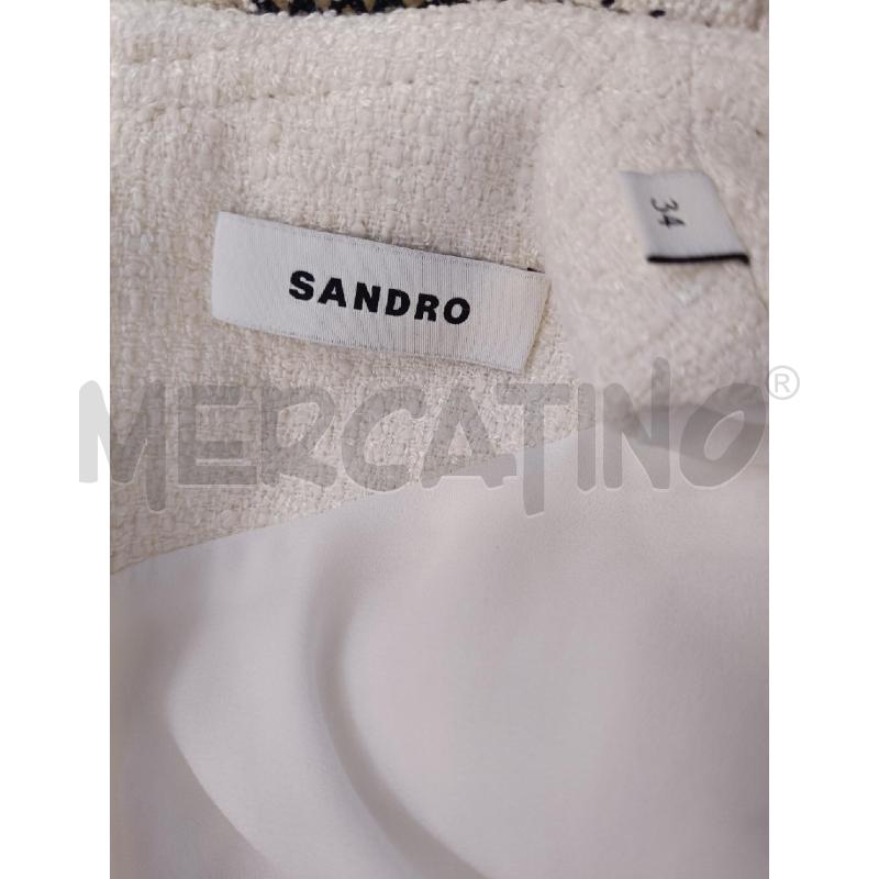 VESTITO DONNA SANDRO BEIGE BOUCLE  | Mercatino dell'Usato Roma gregorio vii 4