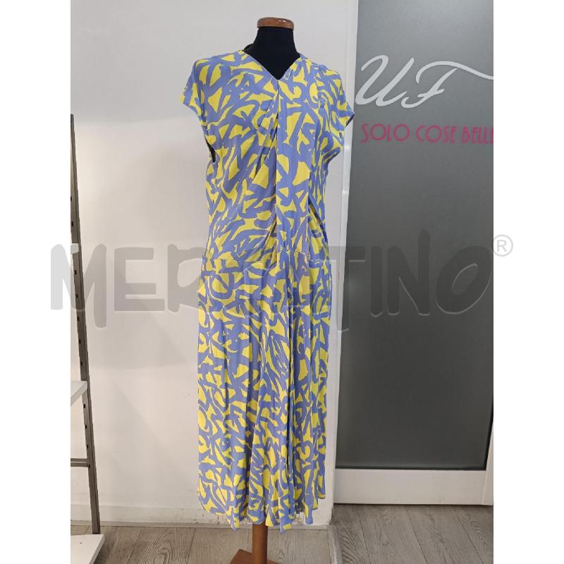 VESTITO DONNA SETA ROSA FIORI VOLANT | Mercatino dell'Usato Roma gregorio vii 1