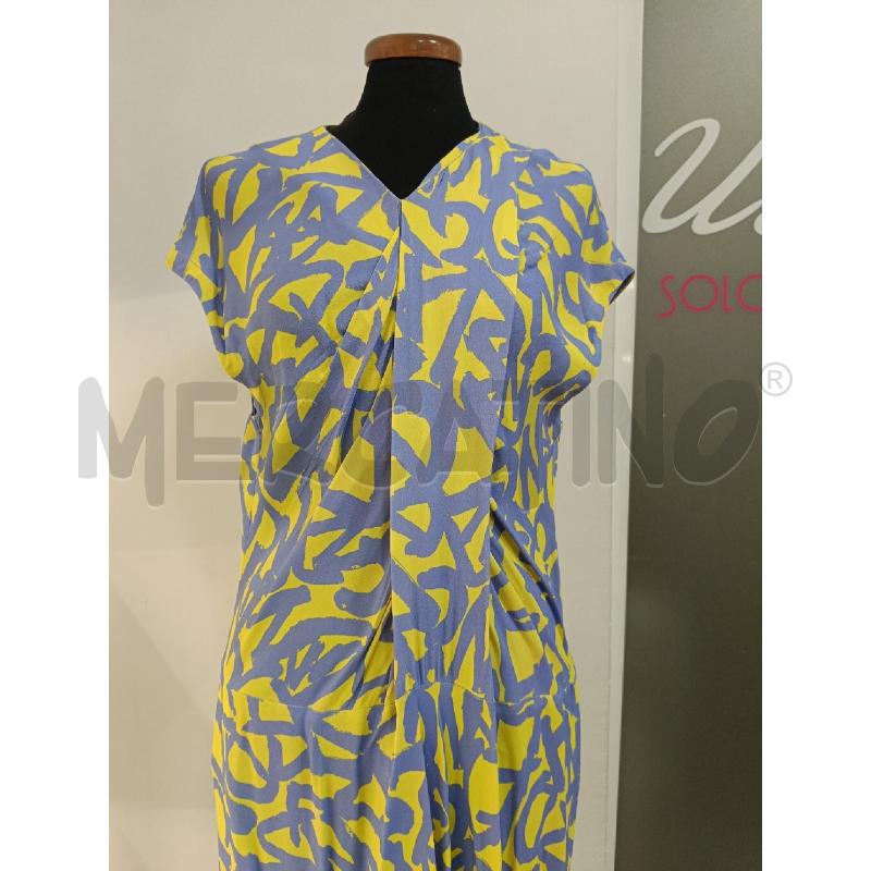 VESTITO DONNA SETA ROSA FIORI VOLANT | Mercatino dell'Usato Roma gregorio vii 2