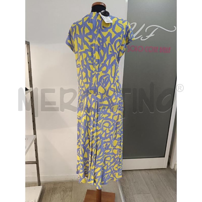 VESTITO DONNA SETA ROSA FIORI VOLANT | Mercatino dell'Usato Roma gregorio vii 4