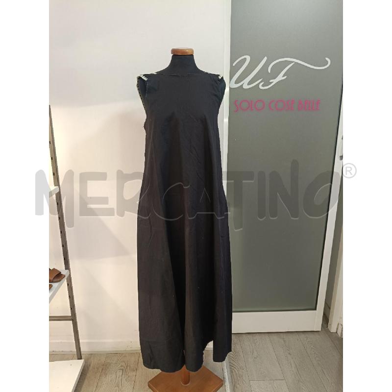 VESTITO DONNA SOUVENIR NERO RICAMI BIANCHI | Mercatino dell'Usato Roma gregorio vii 1