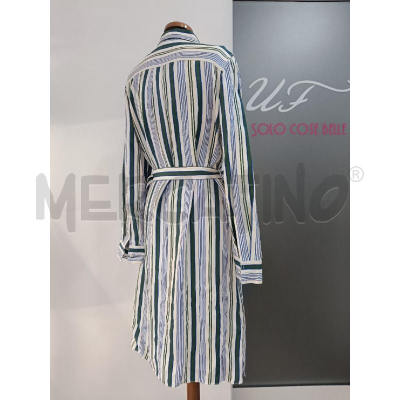 VESTITO DONNA TORY BURCH BIANCO RIGHE VERDI | Mercatino dell'Usato Roma gregorio vii 3