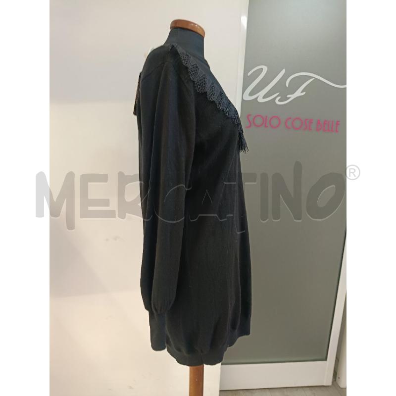 VESTITO DONNA TWINSET NERO RICAMI SUL COLLETTO | Mercatino dell'Usato Roma gregorio vii 3