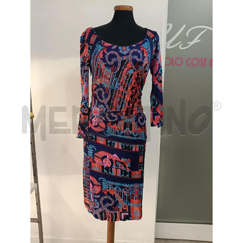 VESTITO DONNA VERSCAE COLLECTION BLU ROSSO | Mercatino dell'Usato Roma gregorio vii 1