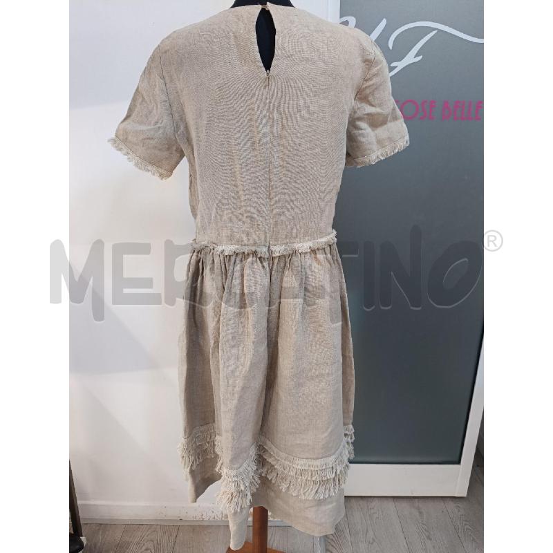 VESTITO DONNA WEEKEND MAX MARA BEIGE LINO SFRANGIATO | Mercatino dell'Usato Roma gregorio vii 3