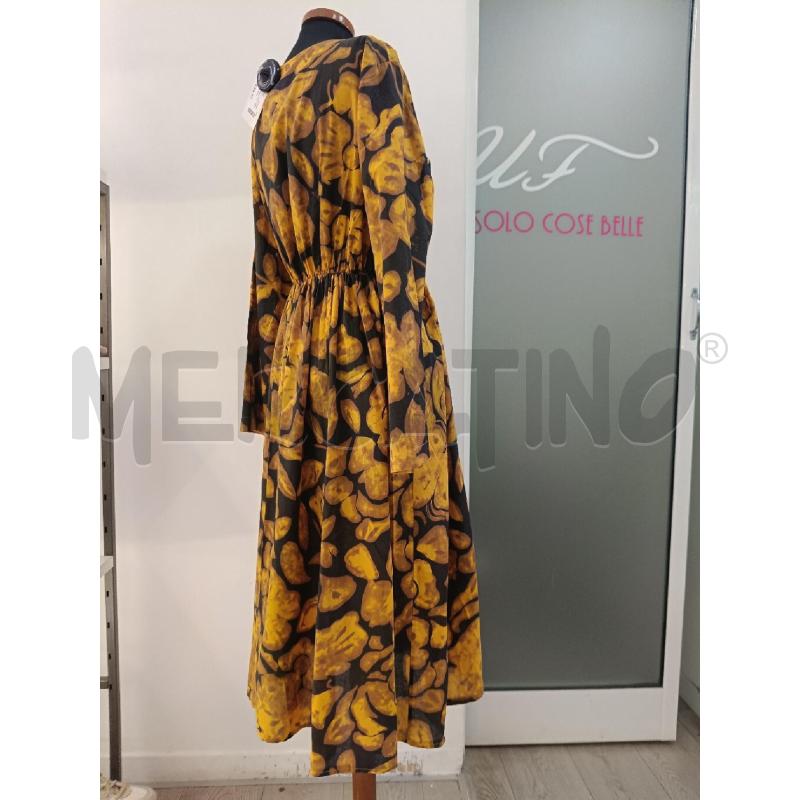 VESTITO DONNA WU SIDE NERO FIORI GIALLI | Mercatino dell'Usato Roma gregorio vii 3