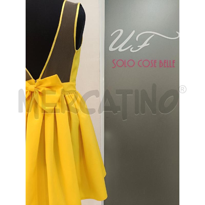VESTITO GEMELLE FELEPPA GIALLO FIOCCO DIETRO  | Mercatino dell'Usato Roma gregorio vii 1