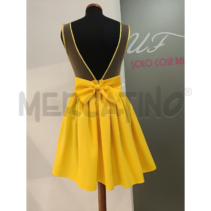 VESTITO GEMELLE FELEPPA GIALLO FIOCCO DIETRO  | Mercatino dell'Usato Roma gregorio vii 4