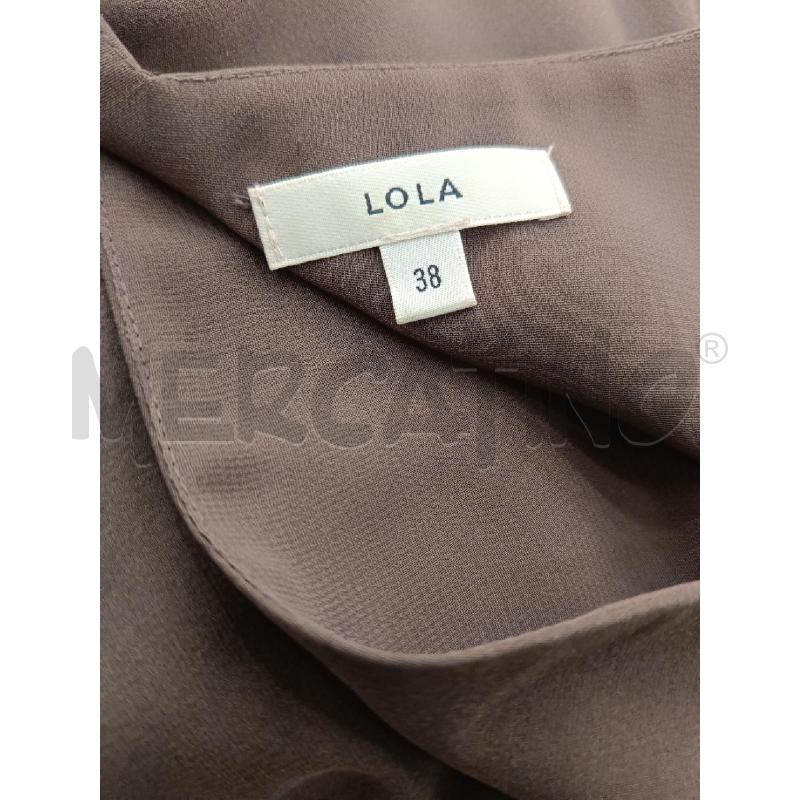 VESTITO LOLA MARRONE INTENSO APPLICAZIONE STRASS GONNA  | Mercatino dell'Usato Roma gregorio vii 5