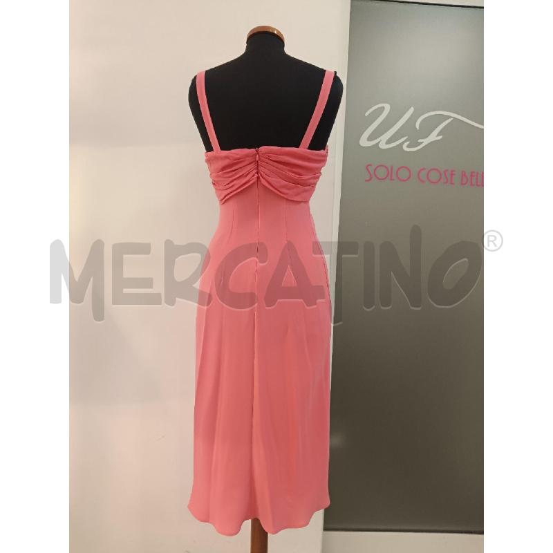 VESTITO MARELLA ROSA CORALLO DRAPPO PETTO  | Mercatino dell'Usato Roma gregorio vii 3