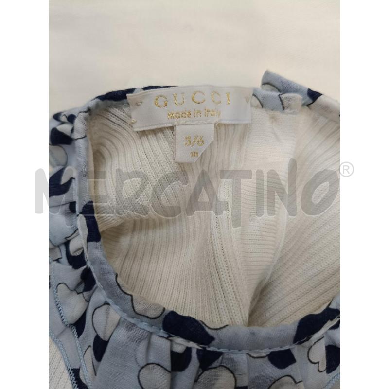 VESTITO NEONATA GUCCI BIANCO BALZE CELESTI | Mercatino dell'Usato Roma gregorio vii 4