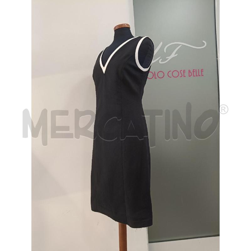 VESTITO OLIVER VALENTINO NERO PROFILI BIANCHI  | Mercatino dell'Usato Roma gregorio vii 2