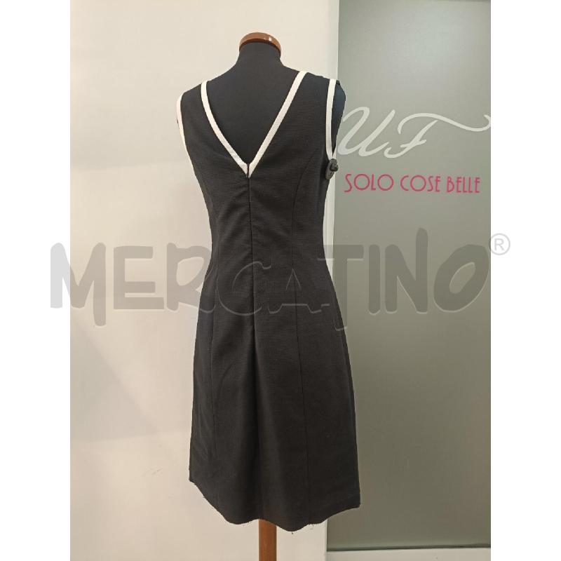 VESTITO OLIVER VALENTINO NERO PROFILI BIANCHI  | Mercatino dell'Usato Roma gregorio vii 3