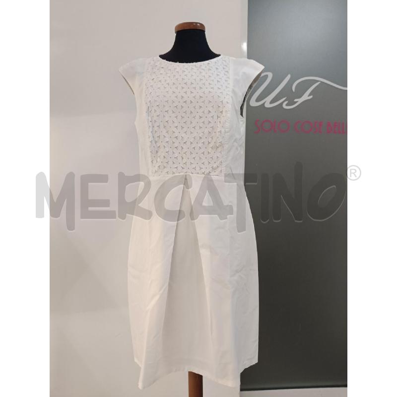 VESTITO PME PESERICO BIANCO COTONE TRAMA FLOREALE TOP | Mercatino dell'Usato Roma gregorio vii 1