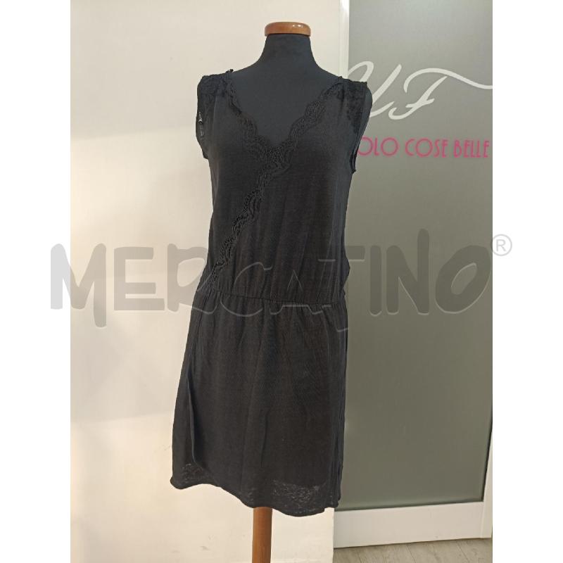 VESTITO SANDRO PARIS NERO MELANGE PROFILI PIZZO  | Mercatino dell'Usato Roma gregorio vii 1