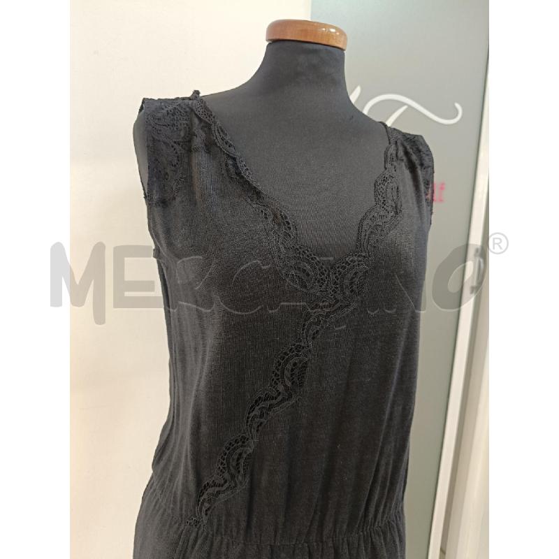 VESTITO SANDRO PARIS NERO MELANGE PROFILI PIZZO  | Mercatino dell'Usato Roma gregorio vii 2