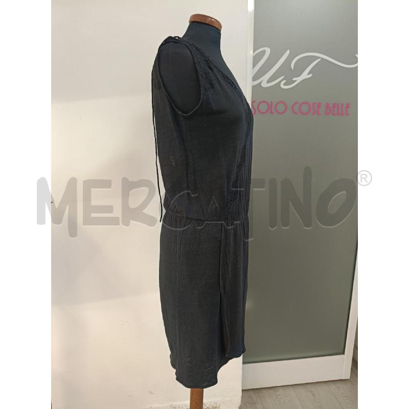 VESTITO SANDRO PARIS NERO MELANGE PROFILI PIZZO  | Mercatino dell'Usato Roma gregorio vii 3