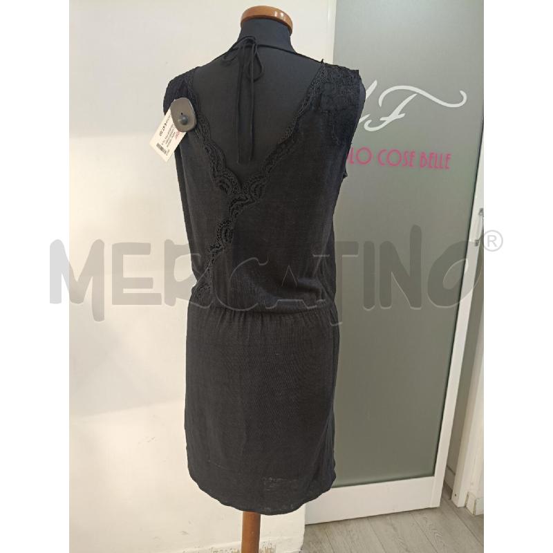 VESTITO SANDRO PARIS NERO MELANGE PROFILI PIZZO  | Mercatino dell'Usato Roma gregorio vii 4