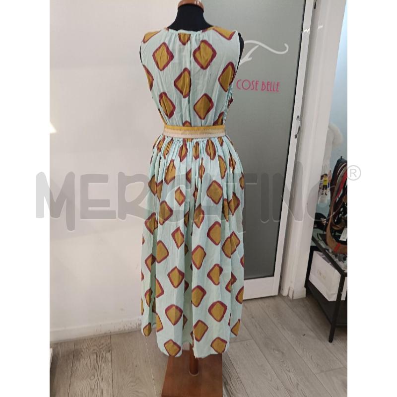 VESTITO WU'SIDE ACQUA MARINA FANTASIA PISTACCHIOI AMARENA CINTURA  | Mercatino dell'Usato Roma gregorio vii 4