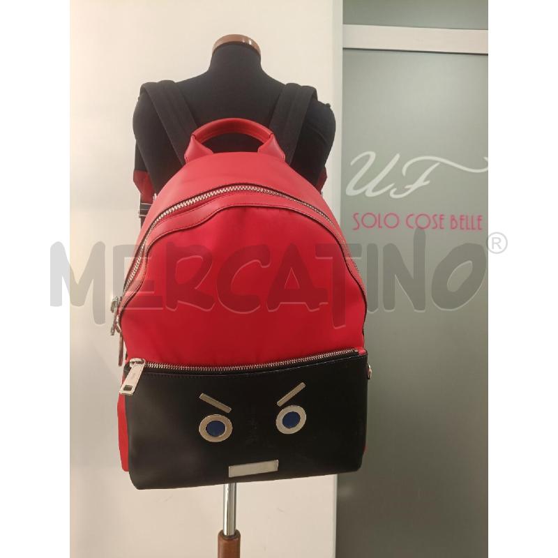 ZAINO FENDI MONSTER NERO ROSSO COD.7VZ012-SLD 178-8762 | Mercatino dell'Usato Roma gregorio vii 5