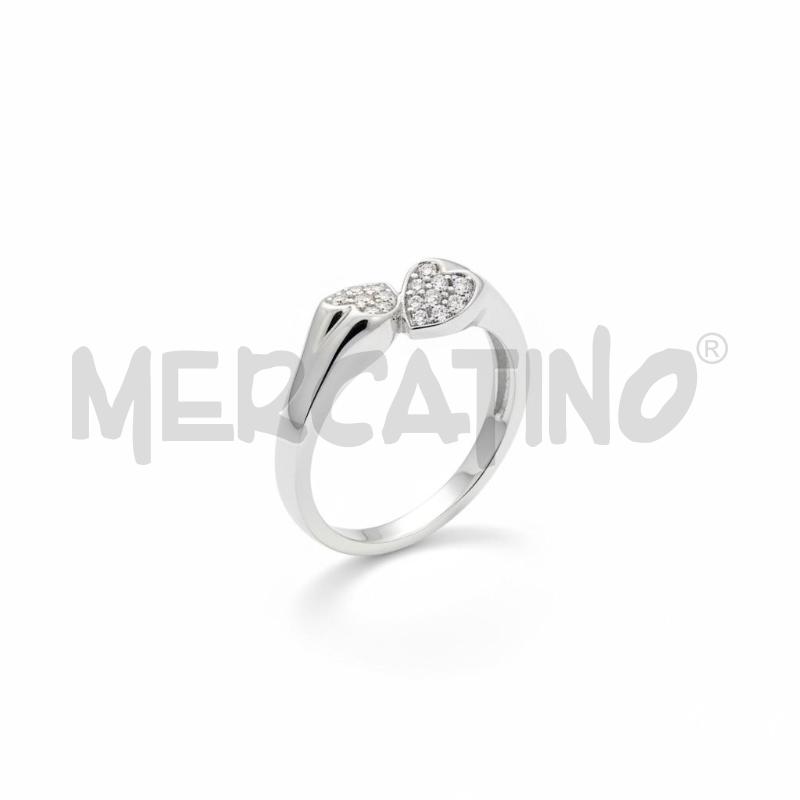 ANELLO DONNA GUESS DOPPIO CUORE STRASS | Mercatino dell'Usato Roma appia 2