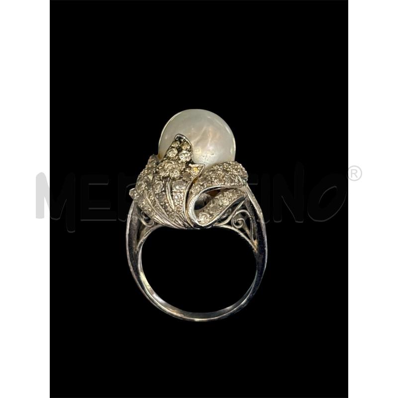 ANELLO DONNA MP PERLA GRANDE  | Mercatino dell'Usato Roma appia 1