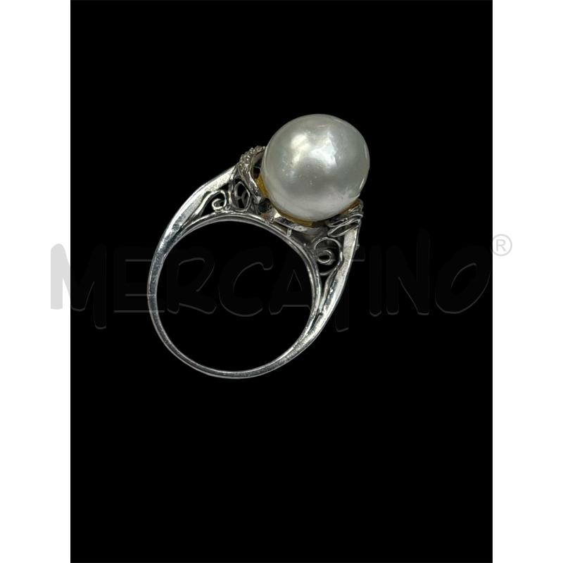 ANELLO DONNA MP PERLA GRANDE  | Mercatino dell'Usato Roma appia 2