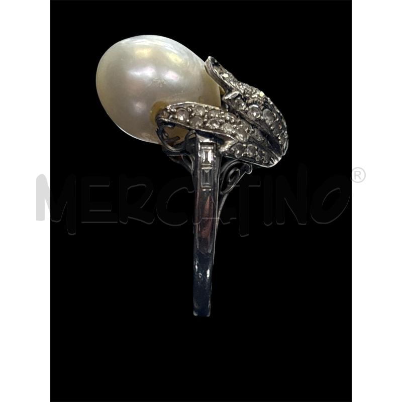ANELLO DONNA MP PERLA GRANDE  | Mercatino dell'Usato Roma appia 3