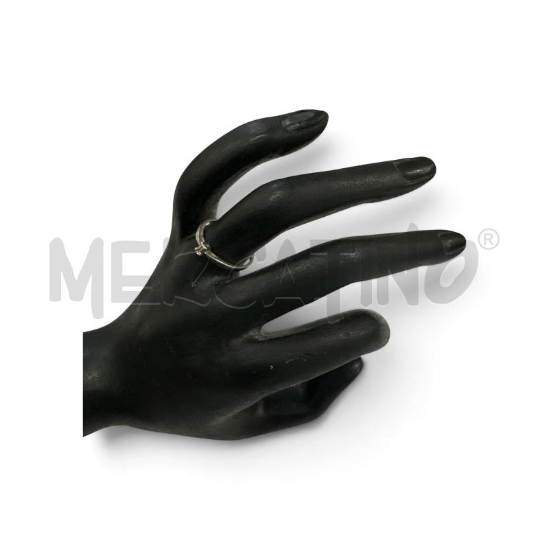 ANELLO DONNA MP PLAT 950 CON PUNTO LUCE PICCOLO A BAGUETT | Mercatino dell'Usato Roma appia 1