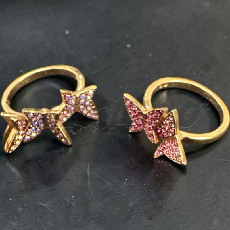 ANELLO DONNA SWAROVSKI DOPPIO FARFALLE | Mercatino dell'Usato Roma appia 1