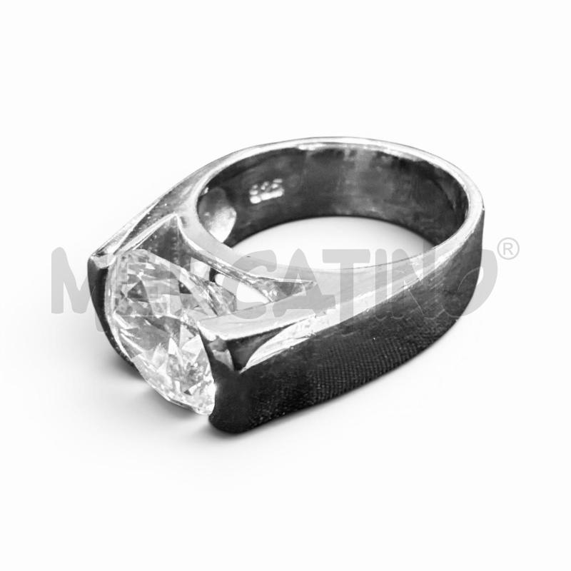 ANELLO MP ARG PIETRA CENTRALE PUNTO LUCE | Mercatino dell'Usato Roma appia 1