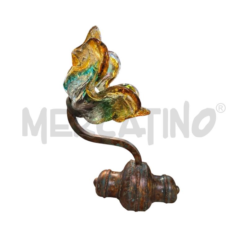 APPLIQUE CAPPELLO MURANO GIALLO VERDINO | Mercatino dell'Usato Roma appia 1