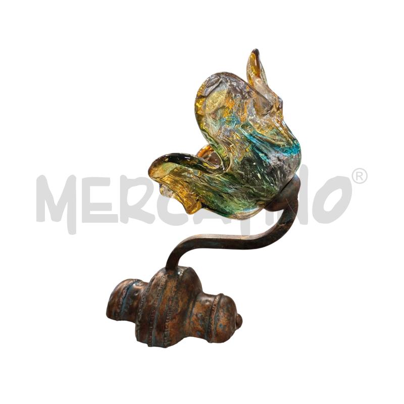APPLIQUE CAPPELLO MURANO GIALLO VERDINO | Mercatino dell'Usato Roma appia 3
