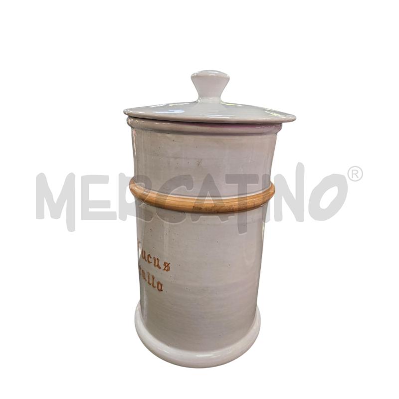 BARATTOLO FARMACISTA ARTIGIANALE TERRACOTTA SMALTATA | Mercatino dell'Usato Roma appia 2