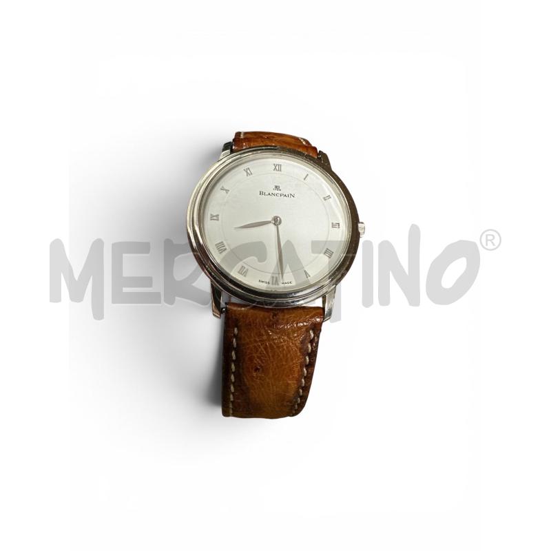 BLANCPAIN OROLOGIO N.1072 ARGENTAT BIANC CINT PELLE MARRON  | Mercatino dell'Usato Roma appia 2