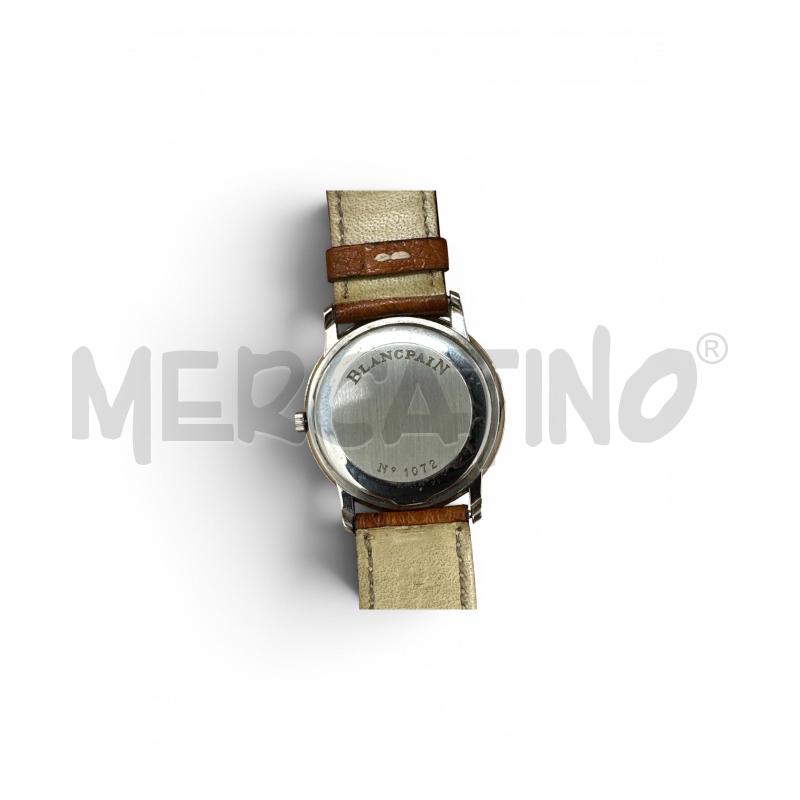 BLANCPAIN OROLOGIO N.1072 ARGENTAT BIANC CINT PELLE MARRON  | Mercatino dell'Usato Roma appia 3