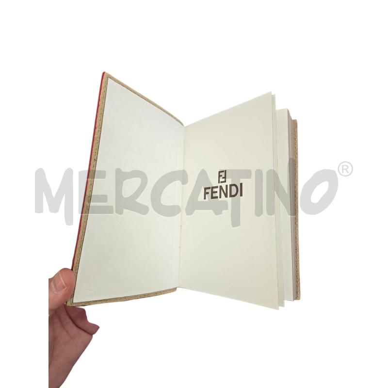 BLOCK NOTES FENDI ROSSA LA SELLERIA | Mercatino dell'Usato Roma appia 3