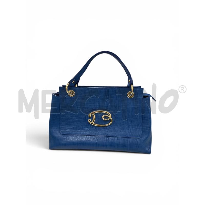 BORSA DONNA BRACCIALINI AZZURRA DORATA | Mercatino dell'Usato Roma appia 1